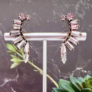 "TPring" NEW Gold Crawler Glam Bling Angel Wing Statement Fashion Earrin…